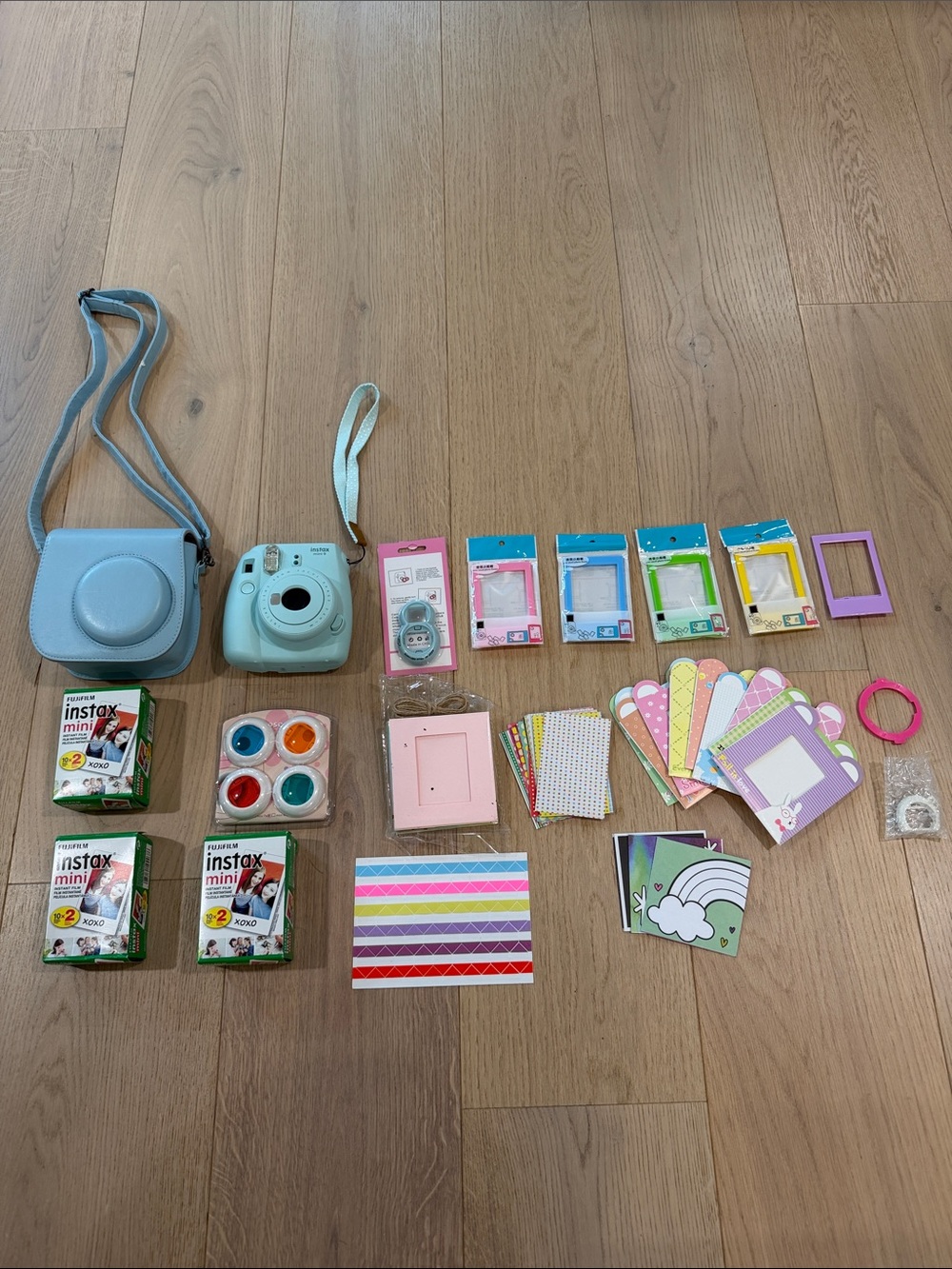Fujifilm instax Mini 11 Instant Camera Kit in Light Blue with Matching Case
